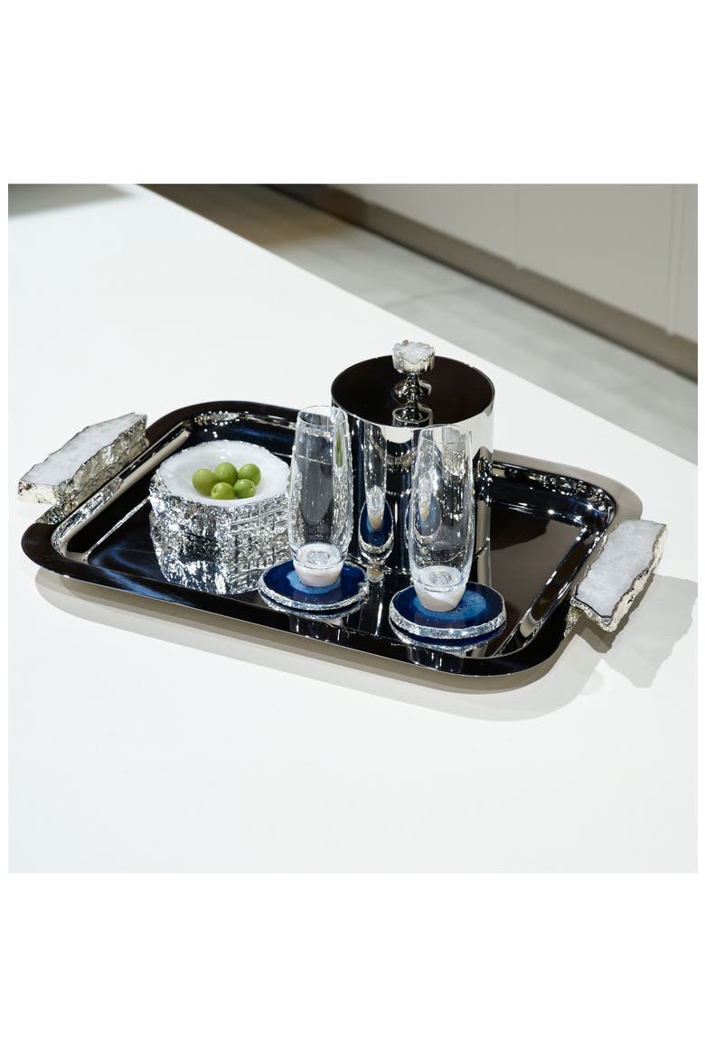 Gemstone Hospitality Ice Bucket, Alternate, color, SILVER