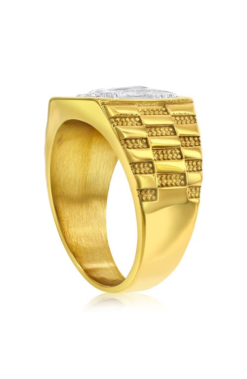 Blackjack Square Eagle Ring