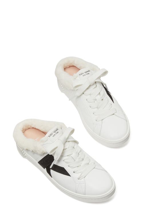 Kate Spade New York Signature Faux Fur Lined Mule Sneaker