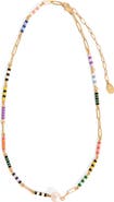 Clare V. Le Stripe Freshwater Pearl Necklace