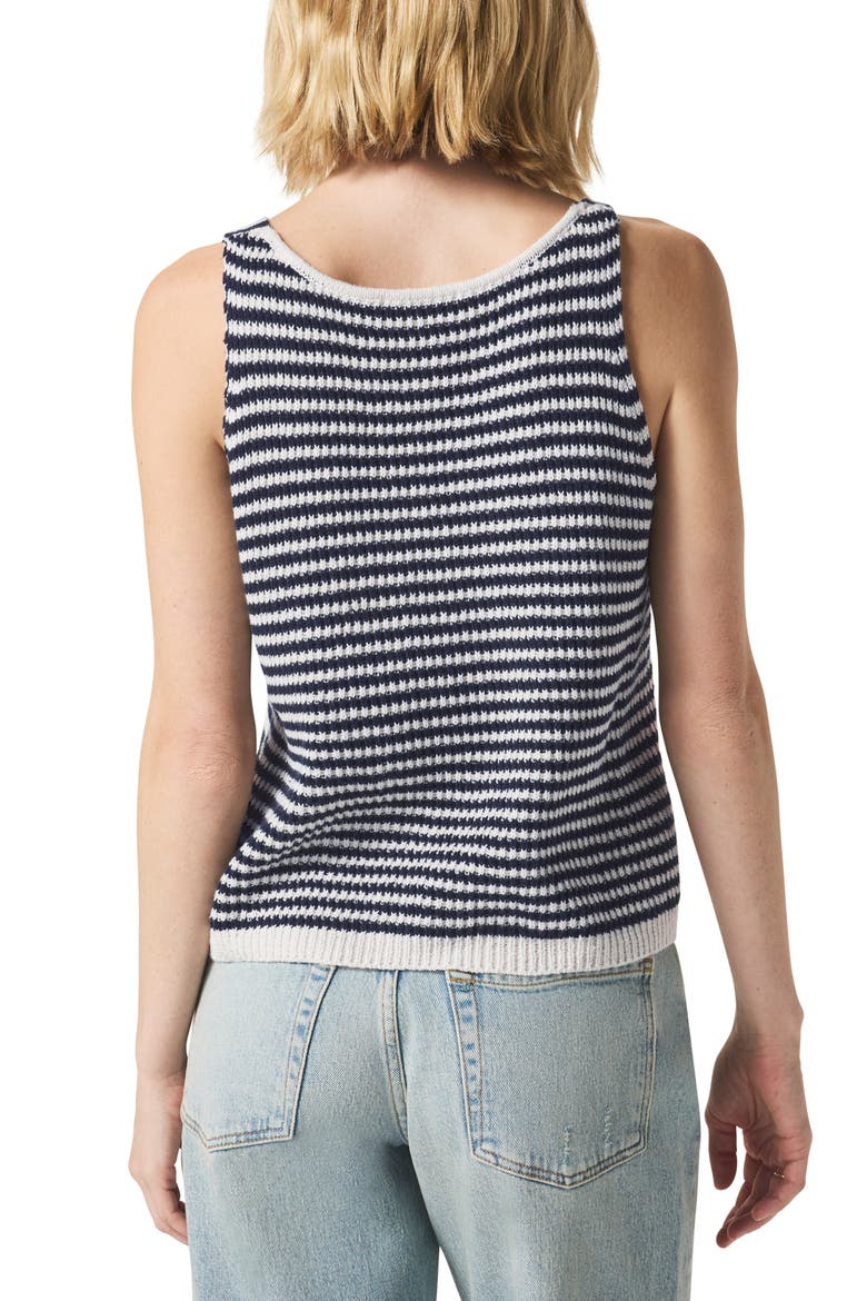 Cambell Tank Sweater, Alternate, color, NAVY/ WHITE