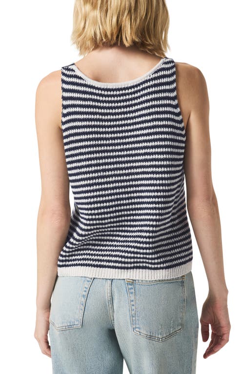 Splendid Cambell Sweater Tank In Navy White In Navy/white