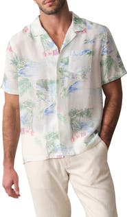 Marine Layer Luzio Resort Print Camp Shirt