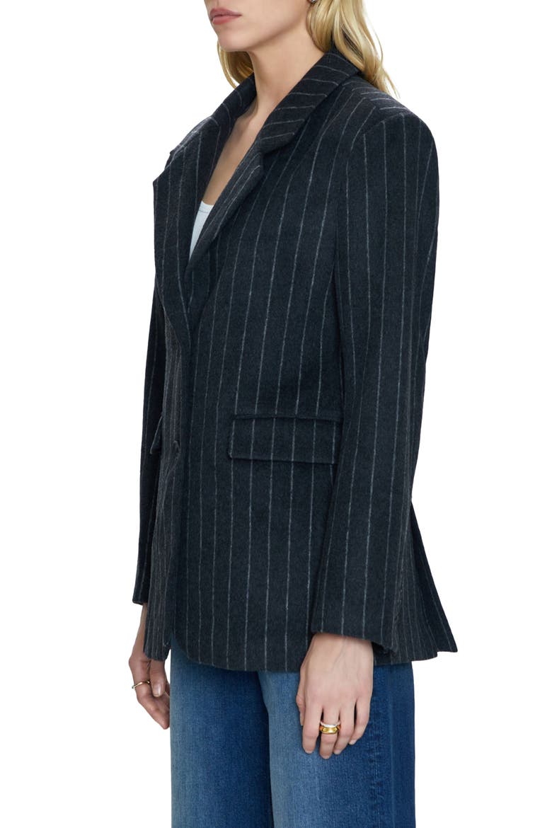 Jane Wool Blend Blazer, Alternate, color, CHARCOAL CHALK STRIP