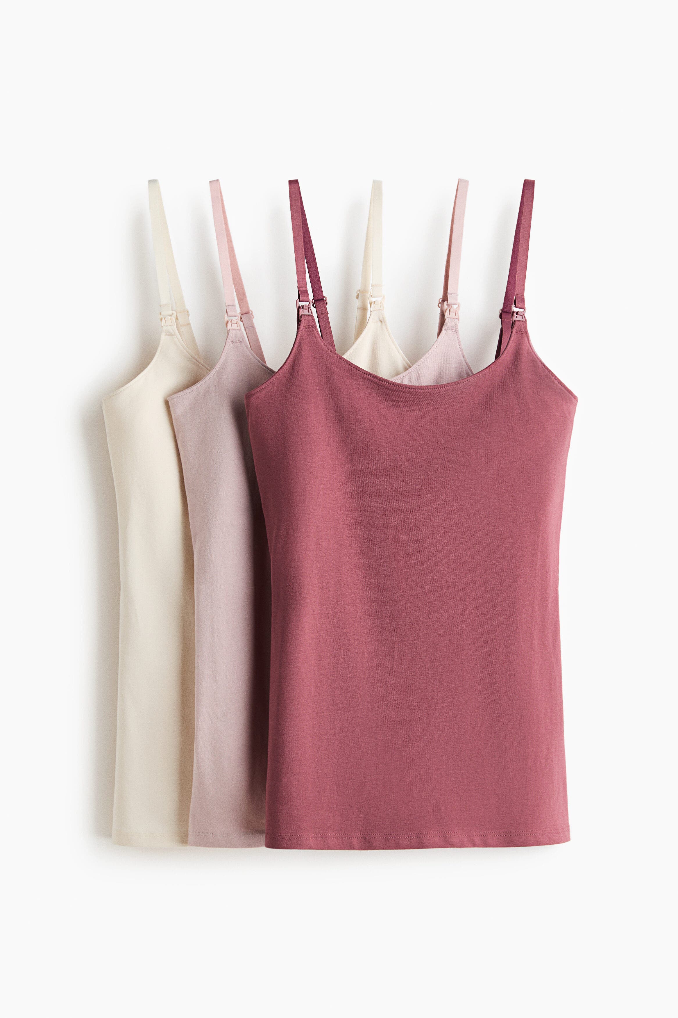 Dark dusty pink/Light beige