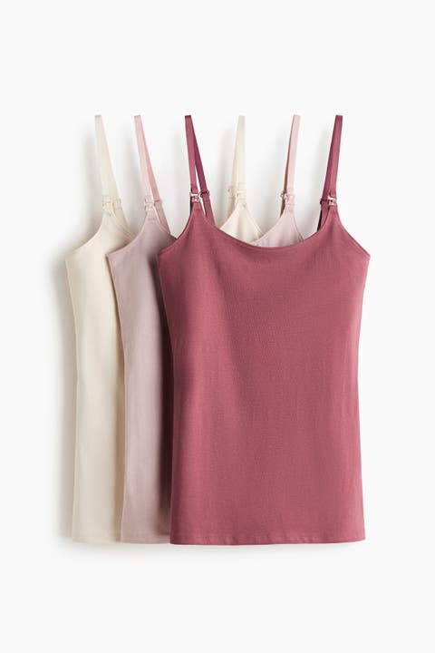 Mama 3-pack nursing camisole tops