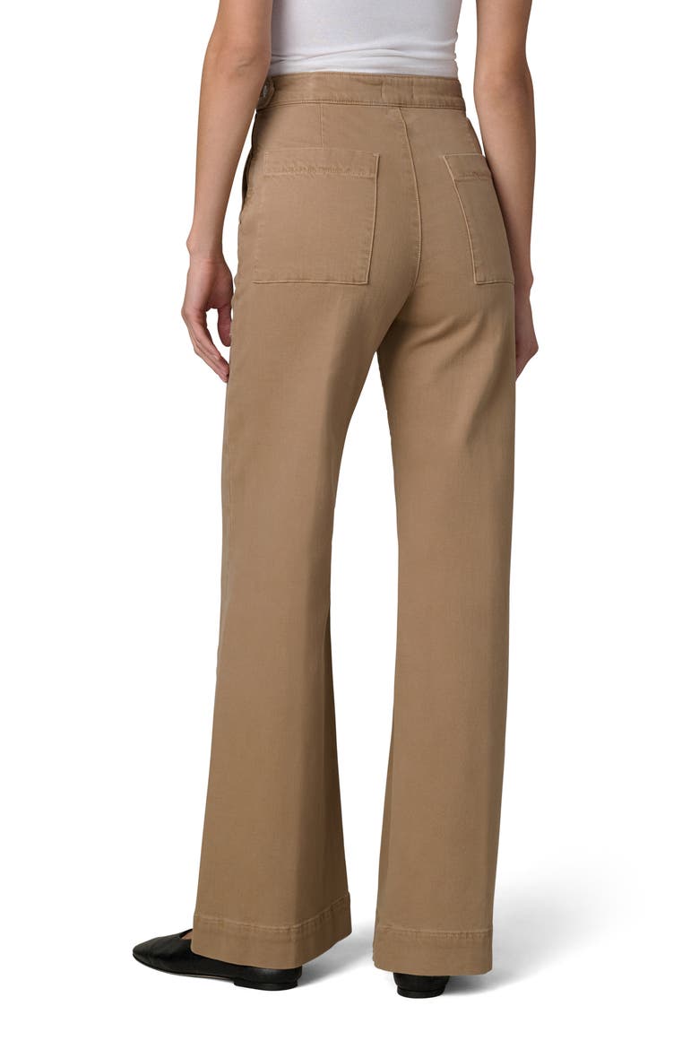 The Side Zip High Waist Wide Leg Jeans, Alternate, color, DESERT TAN