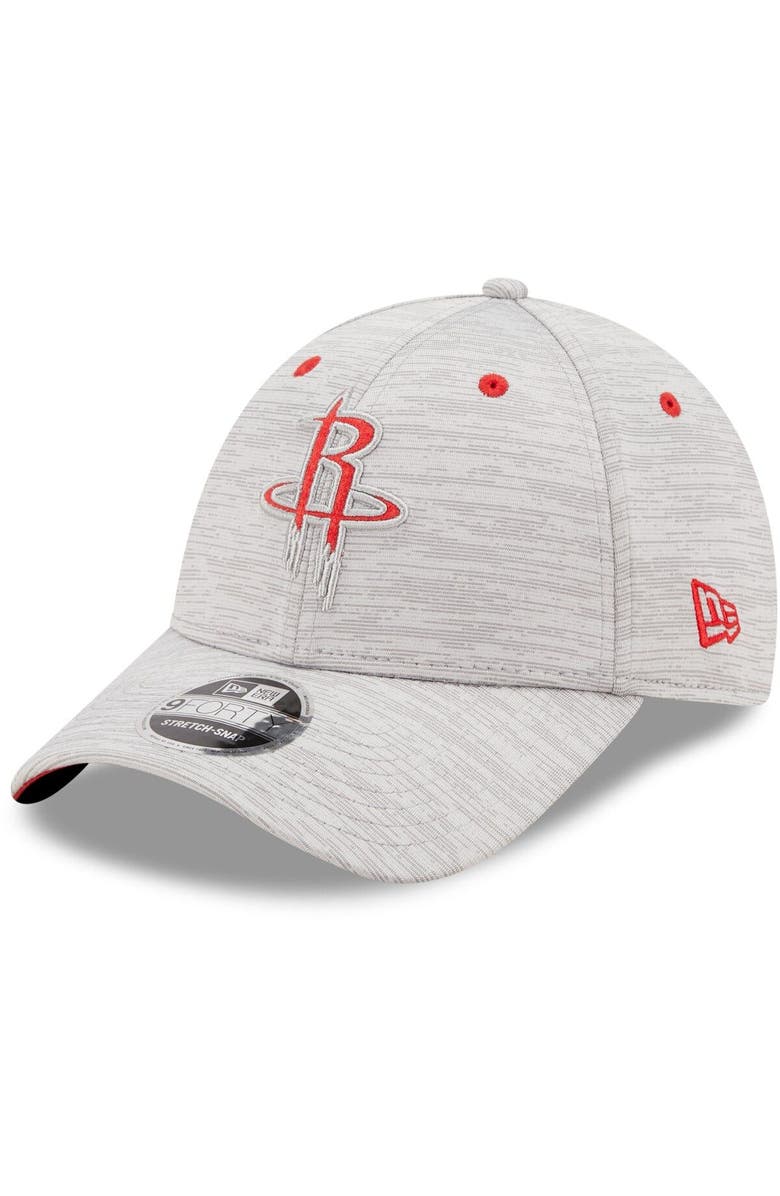 New Era Men's New Era Gray Houston Rockets Outline 9FORTY Snapback Hat, Main, color, 