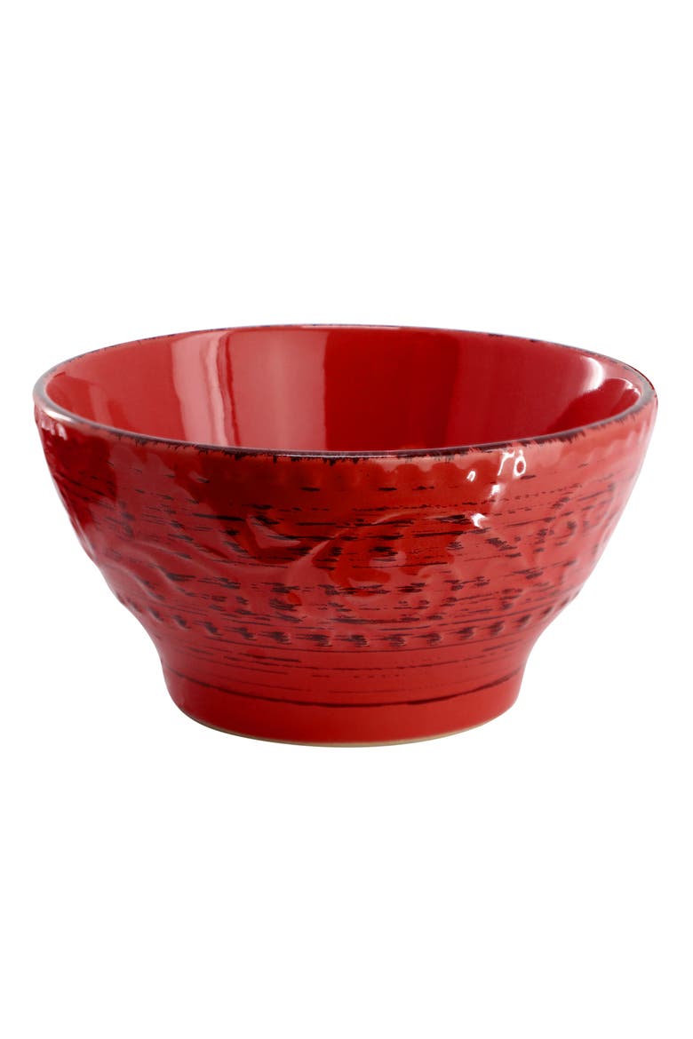 Malibu Ocean Bloom 16-Piece Dinnerware Set, Alternate, color, Red
