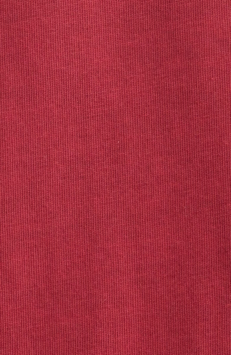 Fear of God Essentials '90s Long Sleeve Logo Graphic T-Shirt, Alternate, color, Crimson