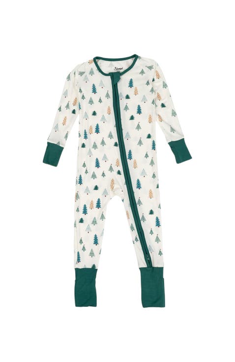 Viscose Matching Family Holiday Pajama Sleeper, Reindeer & Polar Bear Prints (Baby)