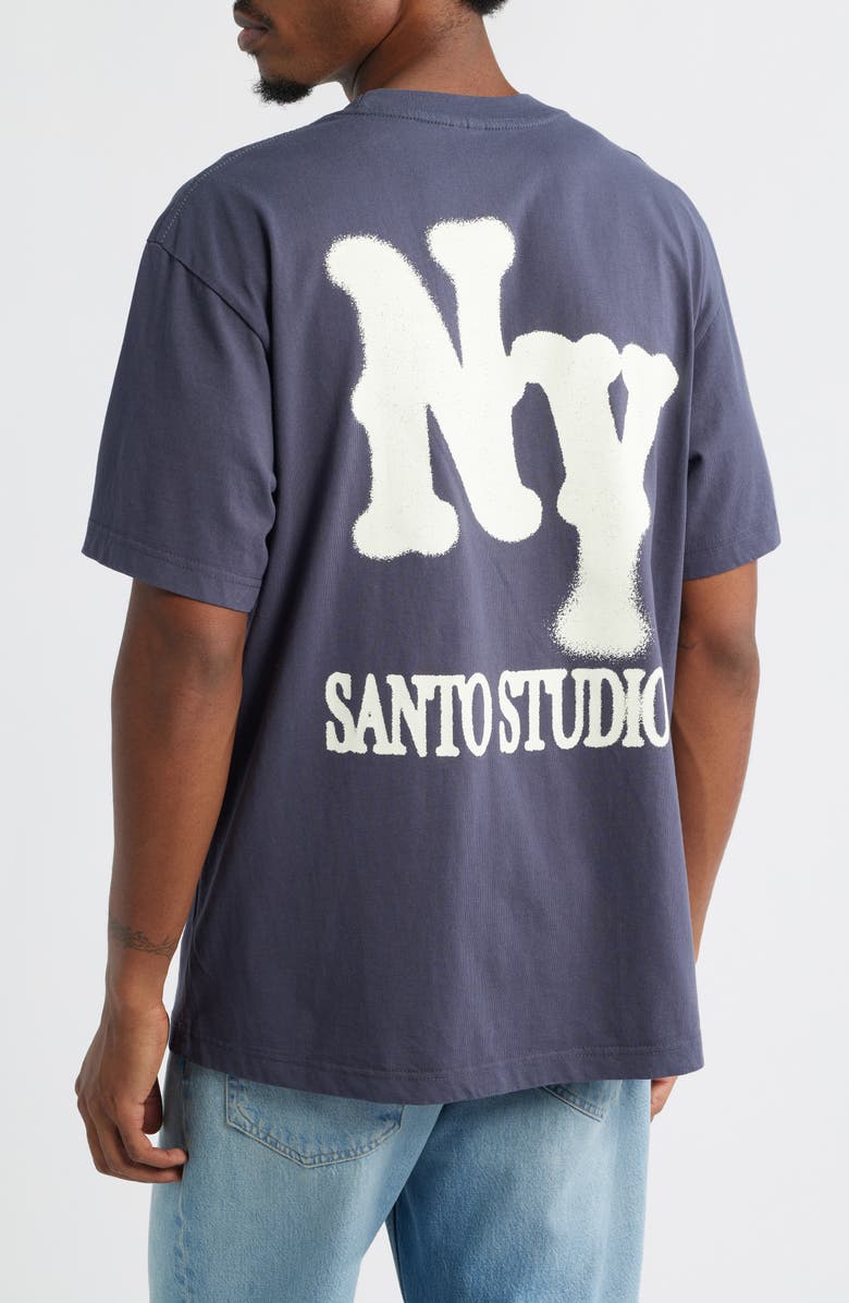 SANTO STUDIO x Cody Bellinger NY Drappo Graphic T-Shirt, Alternate, color, Navy