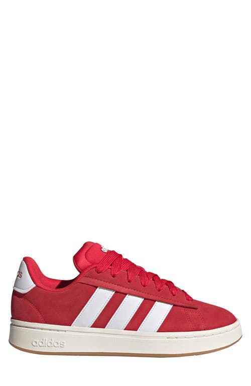 Adidas Originals Campus 80s Leather-trimmed Suede Sneakers In Pure Ruby/white/pure Ruby