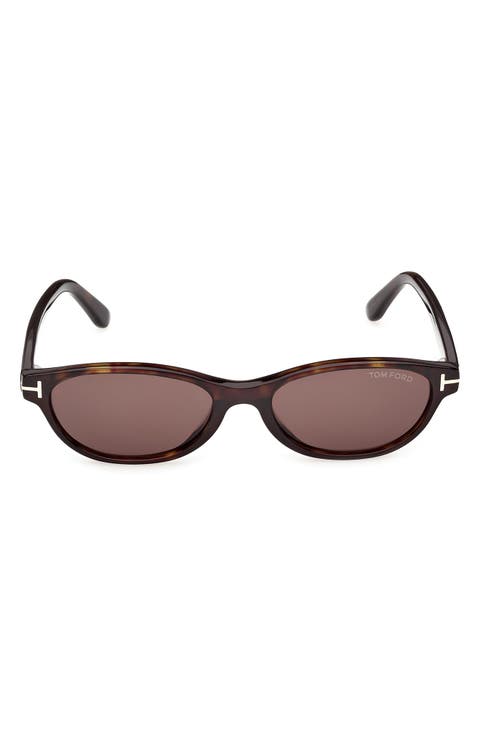 Chloe 52mm Oval Sunglasses