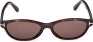 TOM FORD Chloe 52mm Oval Sunglasses