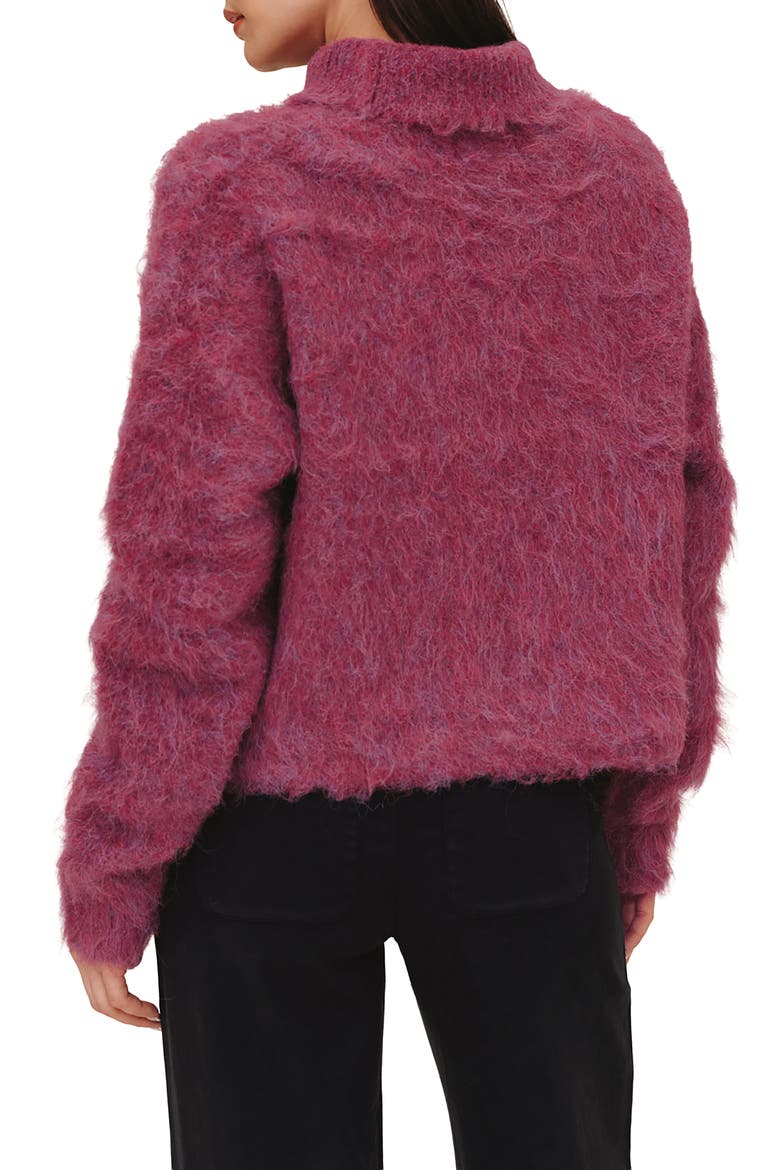 Alpaca Blend Turtleneck Sweater, Alternate, color, FUCHSIA CLOUD