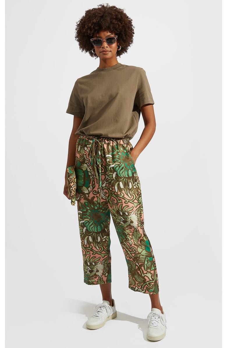 La DoubleJ Drawstring Pants, Main, color, Anemone Pink Olive