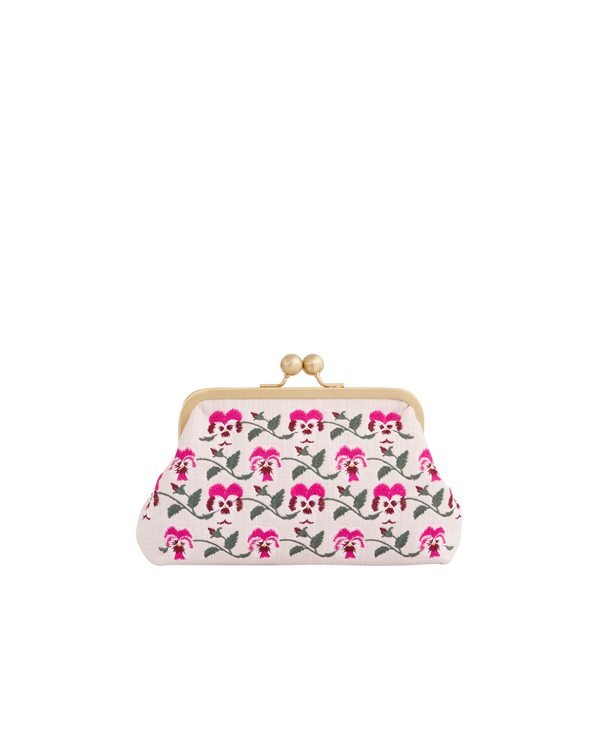 Fable England Pansy Victoriana Clutch Pink, Main, color, Pink