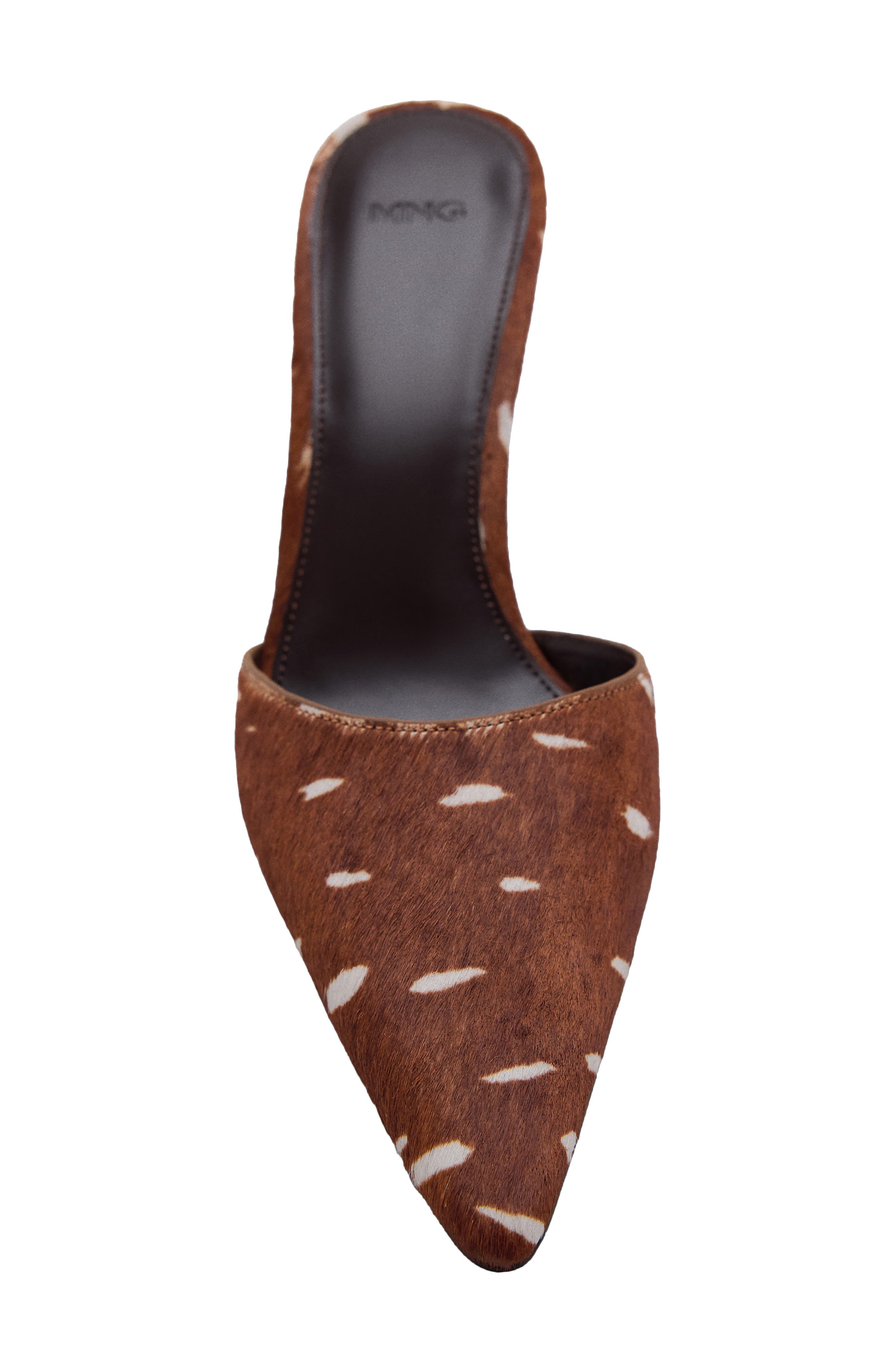 Bambi Calf Hair Mule, Alternate, color, MEDIUM BROWN