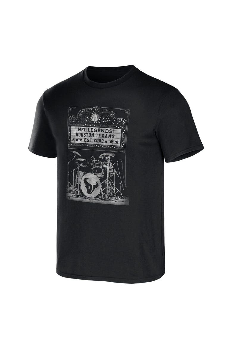 Men's NFL x Darius Rucker Collection by Fanatics Black Houston Texans Band T-Shirt, Alternate, color, Black