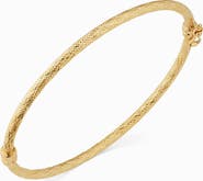 Oradina 18K Yellow Gold Prestige Bangle