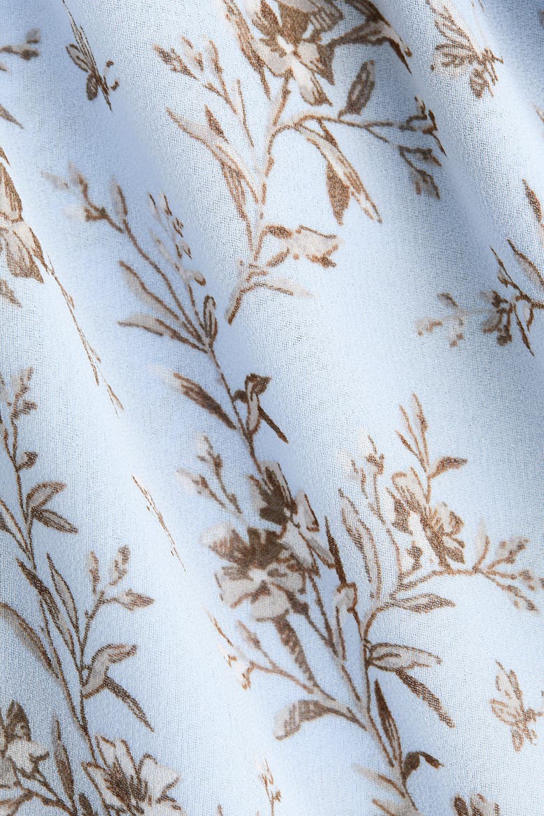 Flounced Strappy Dress, Alternate, color, Light blue/floral