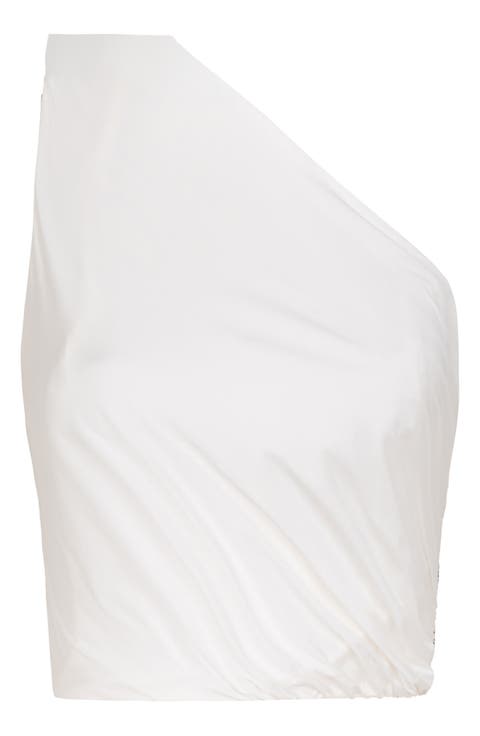 Zoe One-Shoulder Cover-Up Top