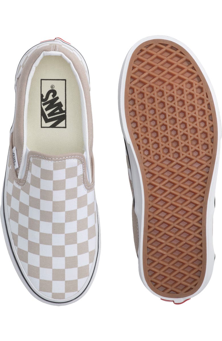 Vans Gender Inclusive Classic Slip-On Sneaker, Alternate, color, Checkerboard Mushroom