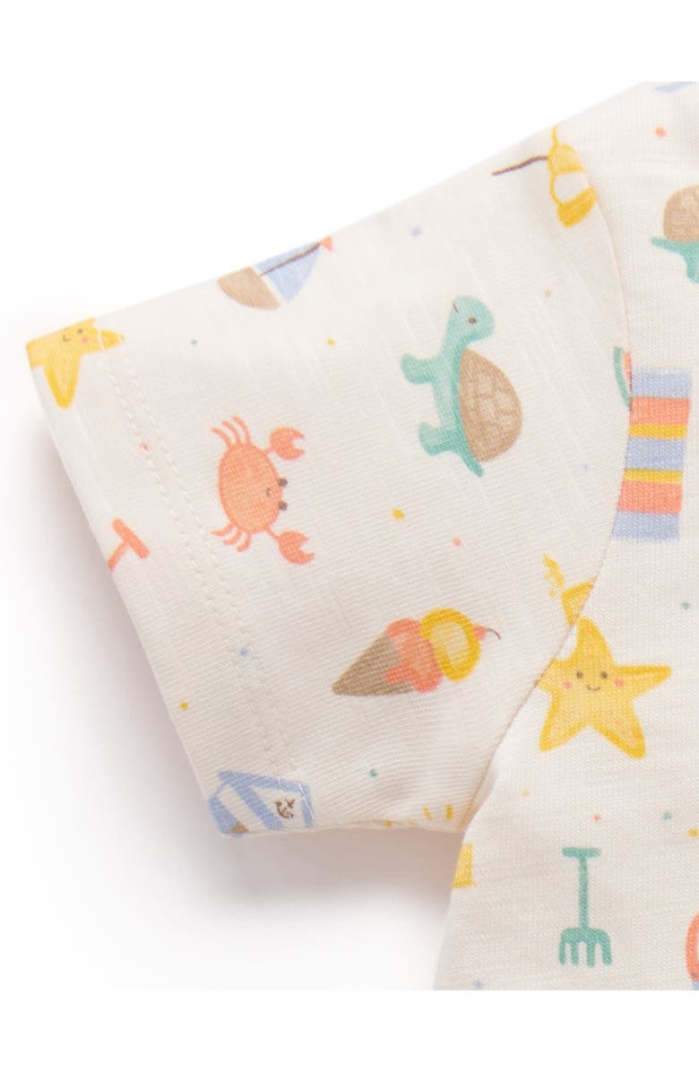 Purebaby Resort Overall & Tee Set, Alternate, color, Faded Denim