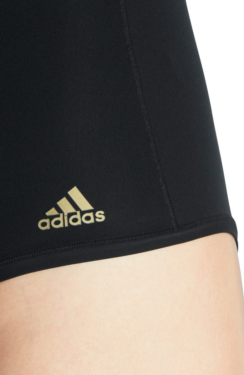 adidas Originals Scoop Neck Bodysuit, Alternate, color, Black