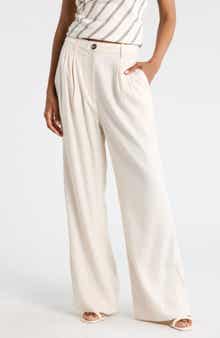 A.L.C. Tommy II Pleated Front Linen Blend Pants