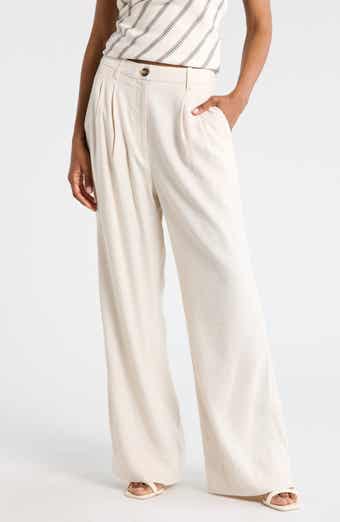 A.L.C. Tommy II Pleated Front Linen Blend Pants