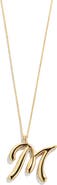 BaubleBar Script Initial Pendant Necklace