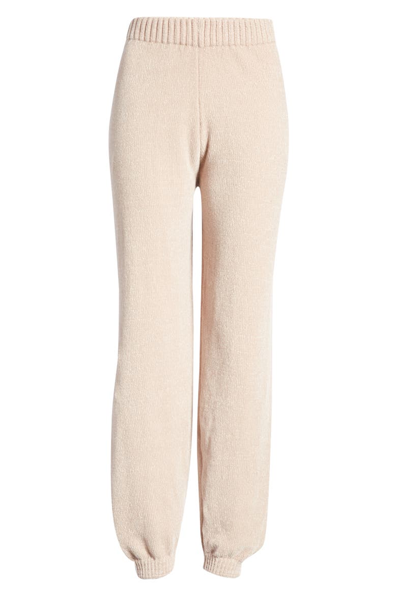 Weekend Chiller Chenille Joggers, Alternate, color, BEIGE