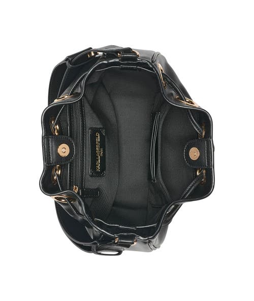 Karl Lagerfeld Paris Desiree Crossbody In Black/gold