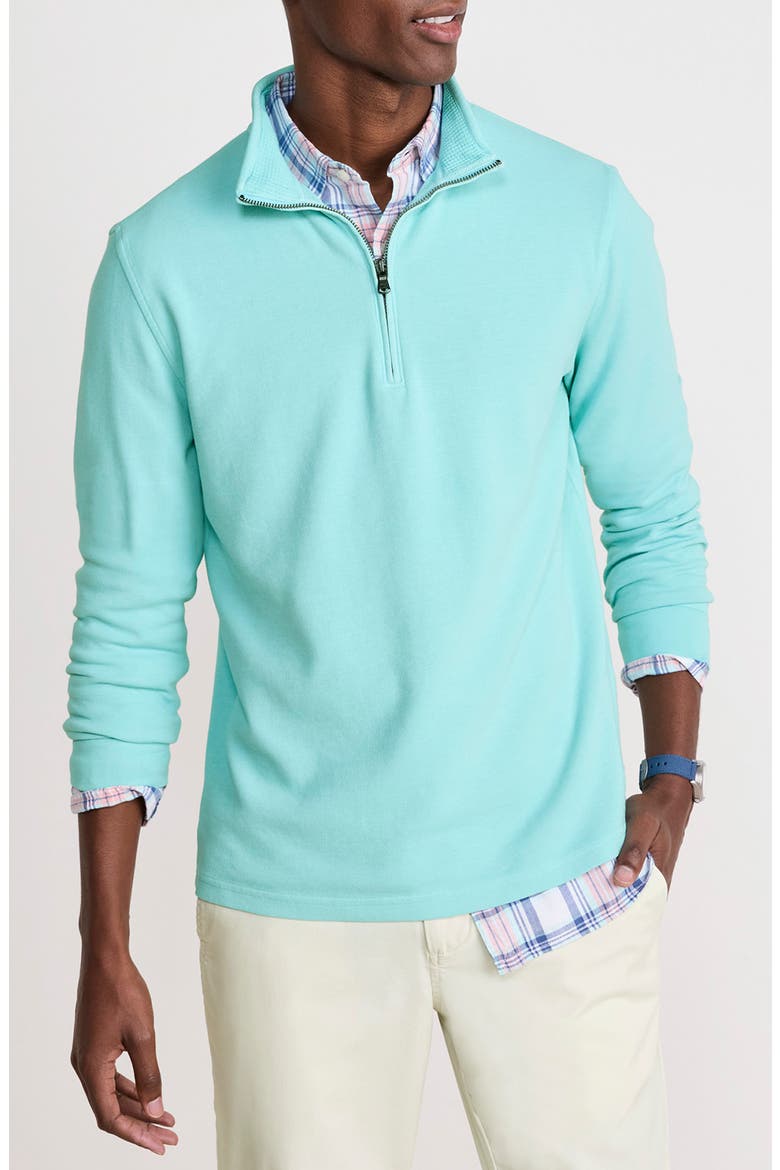 Coastline Quarter Zip Pullover, Main, color, SEA SPLASH