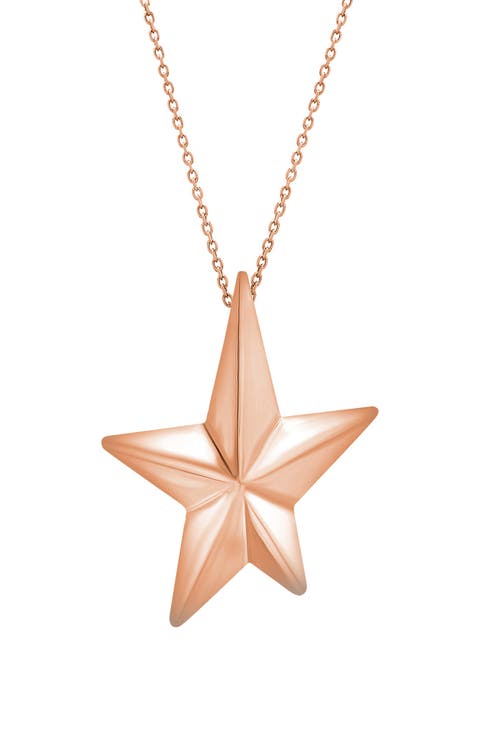Angela Cummings Large 18k Gold Star Pendant Necklace
