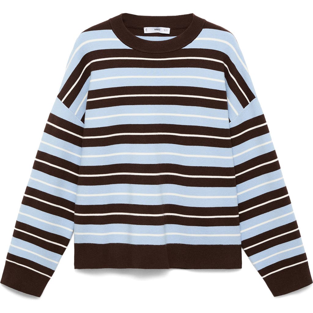 Mango Round Neck Sweater In Multi