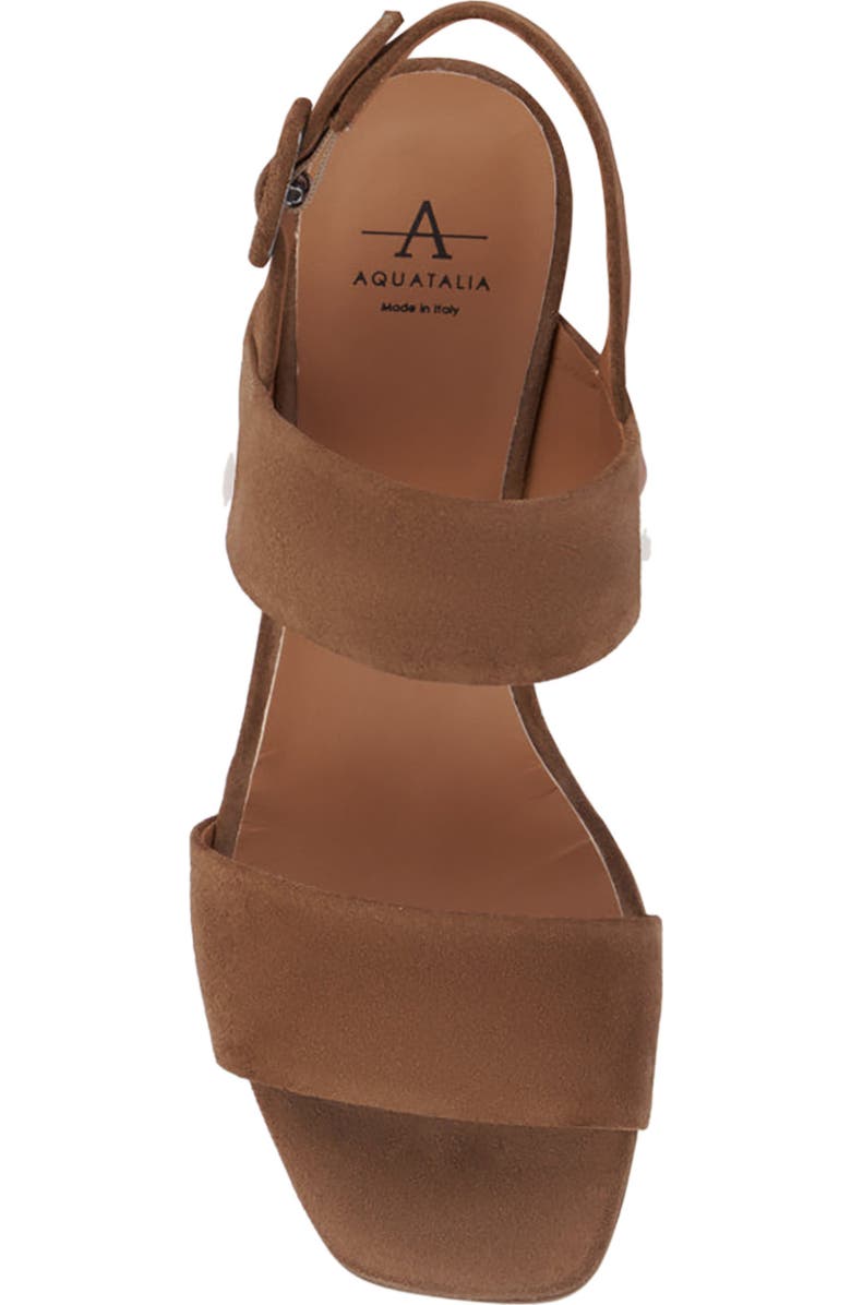 Aquatalia Rayma Water Repellent Slingback Sandal, Alternate, color, Champagne