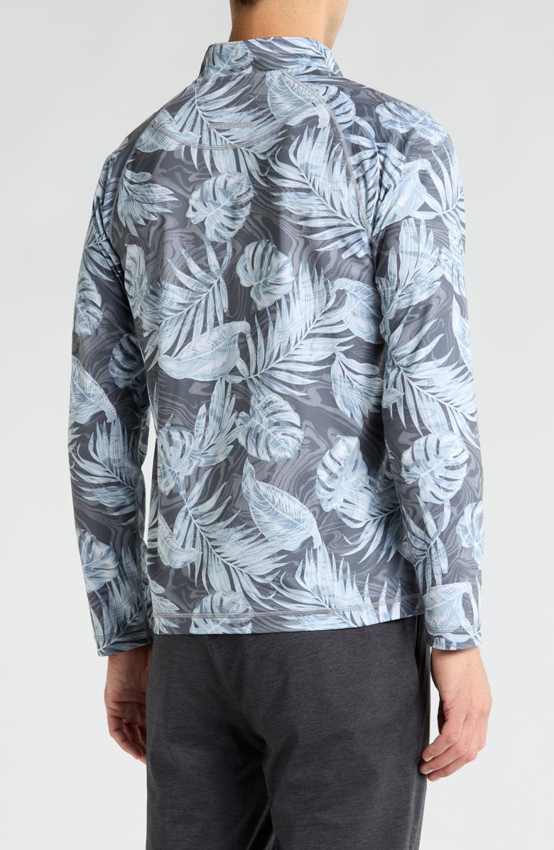 Tommy Bahama Marbled Monsterra IslandZone<sup>®</sup> Half Zip Sweatshirt, Alternate, color, 