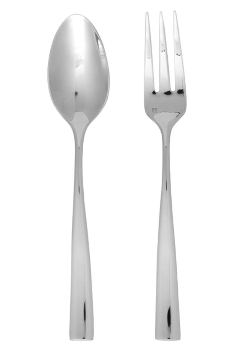 Lucca 2-Piece Serving Set, Main, color, SILVER