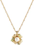 RETRO CHIC Garden Blossom Pendant Necklace