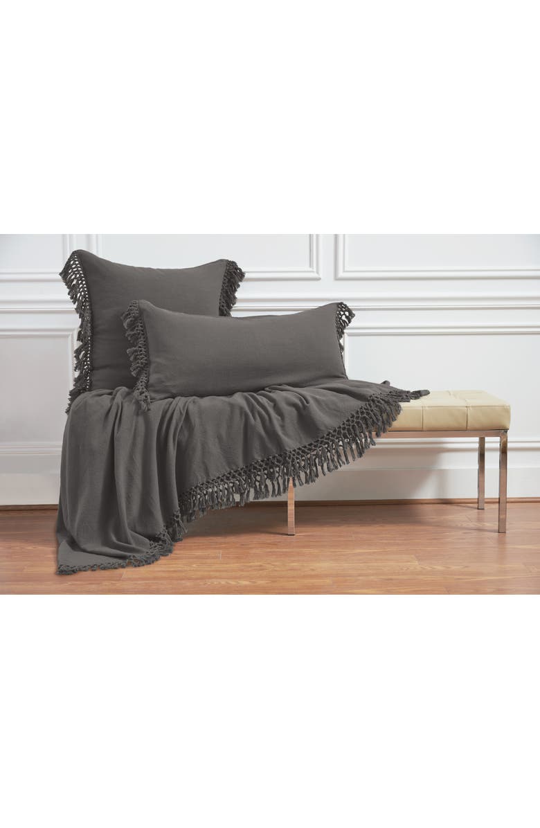 ELISABETH YORK Lavato Shale Bed Throw, Alternate, color, Grey