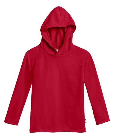 Boys and Girls UPF 50+ Long Sleeve Hooded Rashguard Tee (Toddler/Kids)