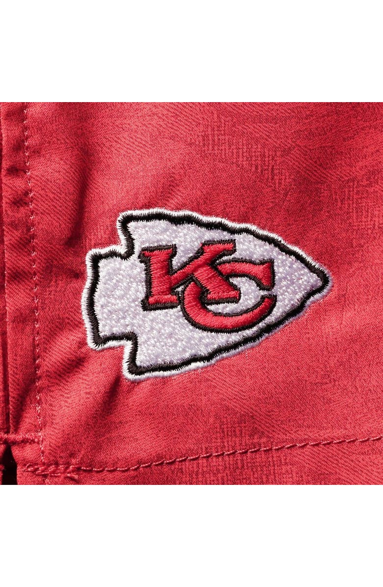 Tommy Bahama Men's Tommy Bahama Red Kansas City Chiefs Naples Layered Leaves Swim Trunks, Alternate, color,