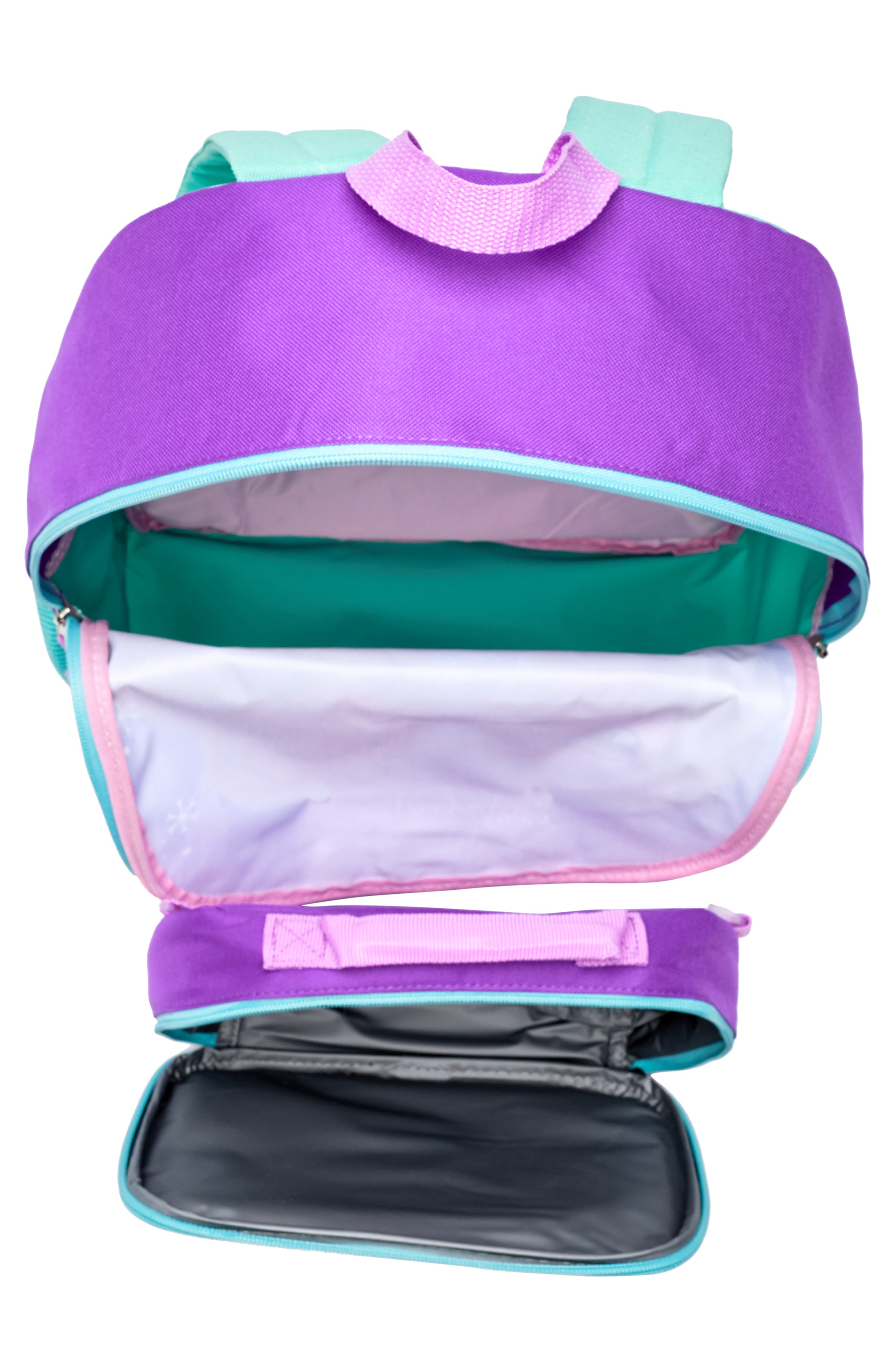 BIOWORLD Kids' Frozen Backpack with Lunchbox, Alternate, color, 