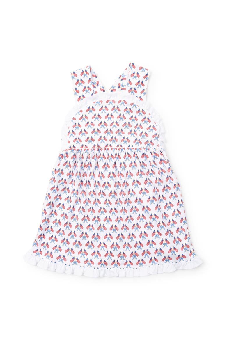 Lila and Hayes Eden Girls' Dress, Main, color, Stars, Stripes, And Bows