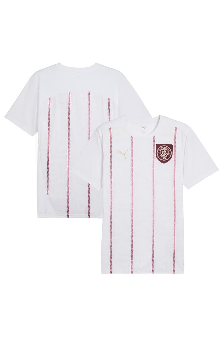 PUMA Men's Puma  White Manchester City 2024/25 Pre-Match Training Jersey, Alternate, color, White