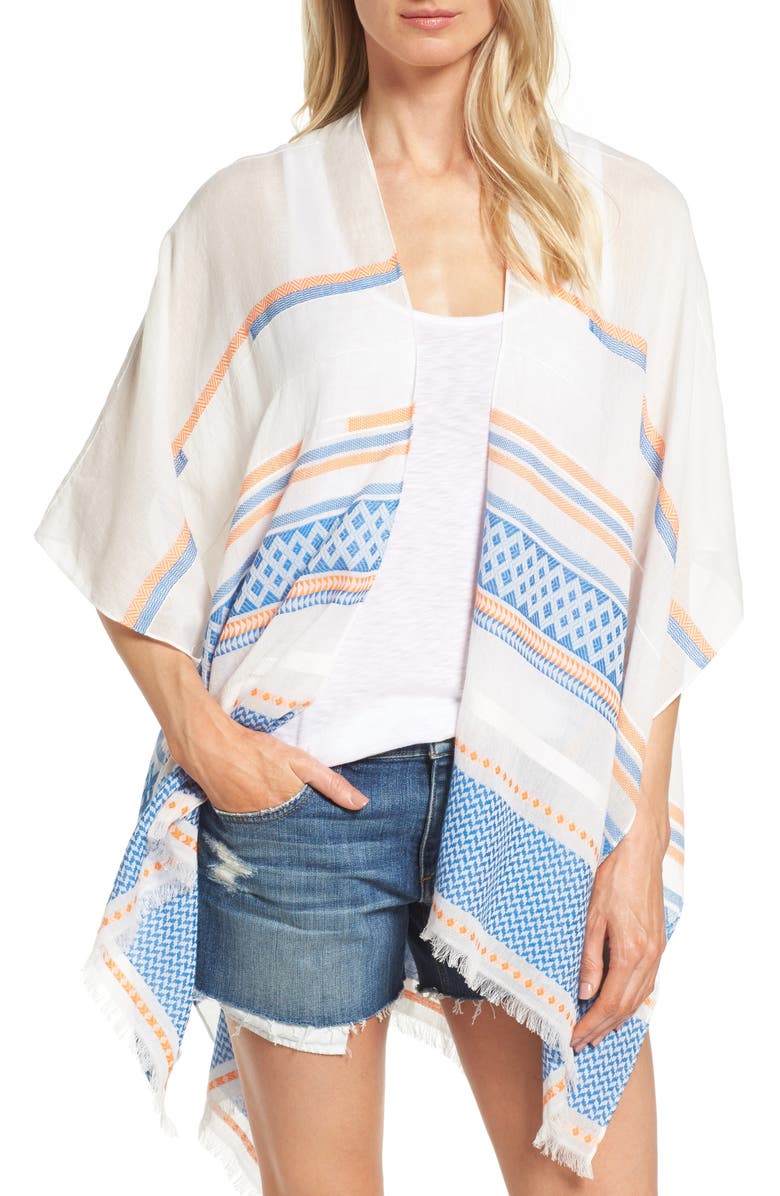 Rebecca Minkoff Broken Stripe Cape, Main, color,