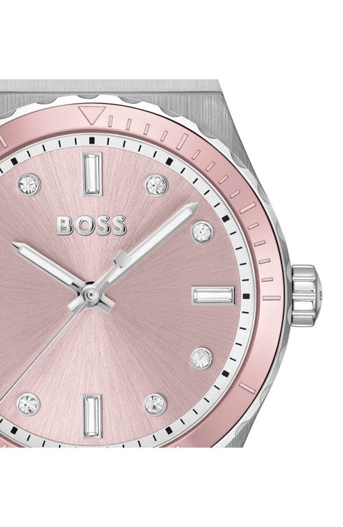 Hugo Boss Women's Candor Sport Quartz Stainless-steel Watch, 32mm In Pink